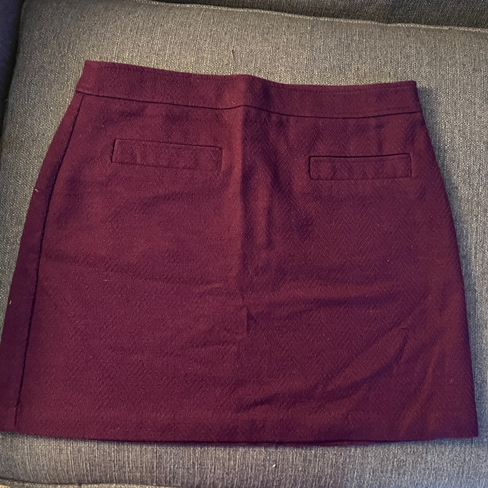 LOFT purple tweed skirt size 12 excellent used condition